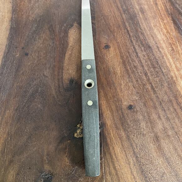 Flint Arrowhead Slotted Spatula 14" Vanadium Stainless Center Hole Handle USA - Picture 3 of 8